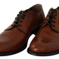 Elegant Brown Derby Formal Shoes