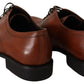 Elegant Brown Derby Formal Shoes