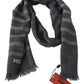 Elegant Unisex Wool Scarf with Logo Embroidery