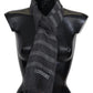 Elegant Unisex Wool Scarf with Logo Embroidery