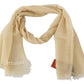 Elegant Cashmere Scarf in Beige