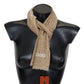 Elegant Wool Scarf with Signature Design