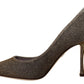 Elegant Silver Heels Pumps Classic