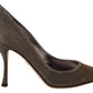 Elegant Silver Heels Pumps Classic