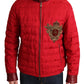 Red and Gold Bomber Designer Jacket