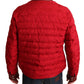 Red and Gold Bomber Designer Jacket