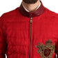 Red and Gold Bomber Designer Jacket