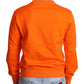 Regal Crewneck Cotton Sweater in Orange