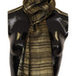 Elegant Gold Silk Blend Scarf