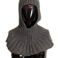 Elegant Cashmere Hood Scarf in Gray