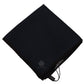 Elegant Silk Black Pocket Square Handkerchief