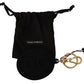 Elegant Black and Gold Keychain Accessory