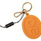 Stunning Orange Gold Keychain & Bag Charm