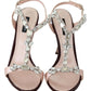 Crystal-Embellished Stiletto Sandals