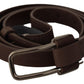 Brown WX Silver Metal Buckle Belt
