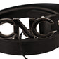 Elegant Black Leather Fashion Belt