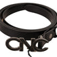 Elegant Black Leather Fashion Belt