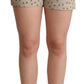 Chic Polka Dot Cotton Stretch Shorts