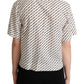 Elegant Dotted Cotton Polo Top