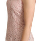 Elegant Pink Lace Sleeveless Blouse