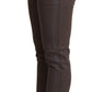 Chic Brown Slim-Fit Skinny Jeans