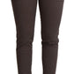 Chic Brown Slim-Fit Skinny Jeans