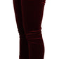 Exquisite Bordeaux Red Skinny Pants