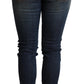 Elegant Slim-Fit Dark Blue Skinny Jeans