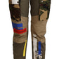 Chic Multicolor Patched Cargo Pants