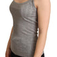 Elegant Sleeveless Gray Tank Top