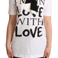 Chic Love Slogan Silk Cotton Tee