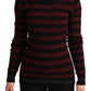 Chic Striped Wool-Cashmere Sweater