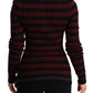 Chic Striped Wool-Cashmere Sweater