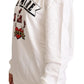 White L'Amore Motive Hooded Sweater