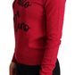 Chic Pink Cashmere Blend Crewneck Pullover