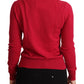 Chic Pink Cashmere Blend Crewneck Pullover