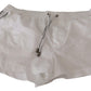 Elegant White KING Motive Swim Trunks