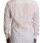 Elegant White Slim Fit Martini Dress Shirt