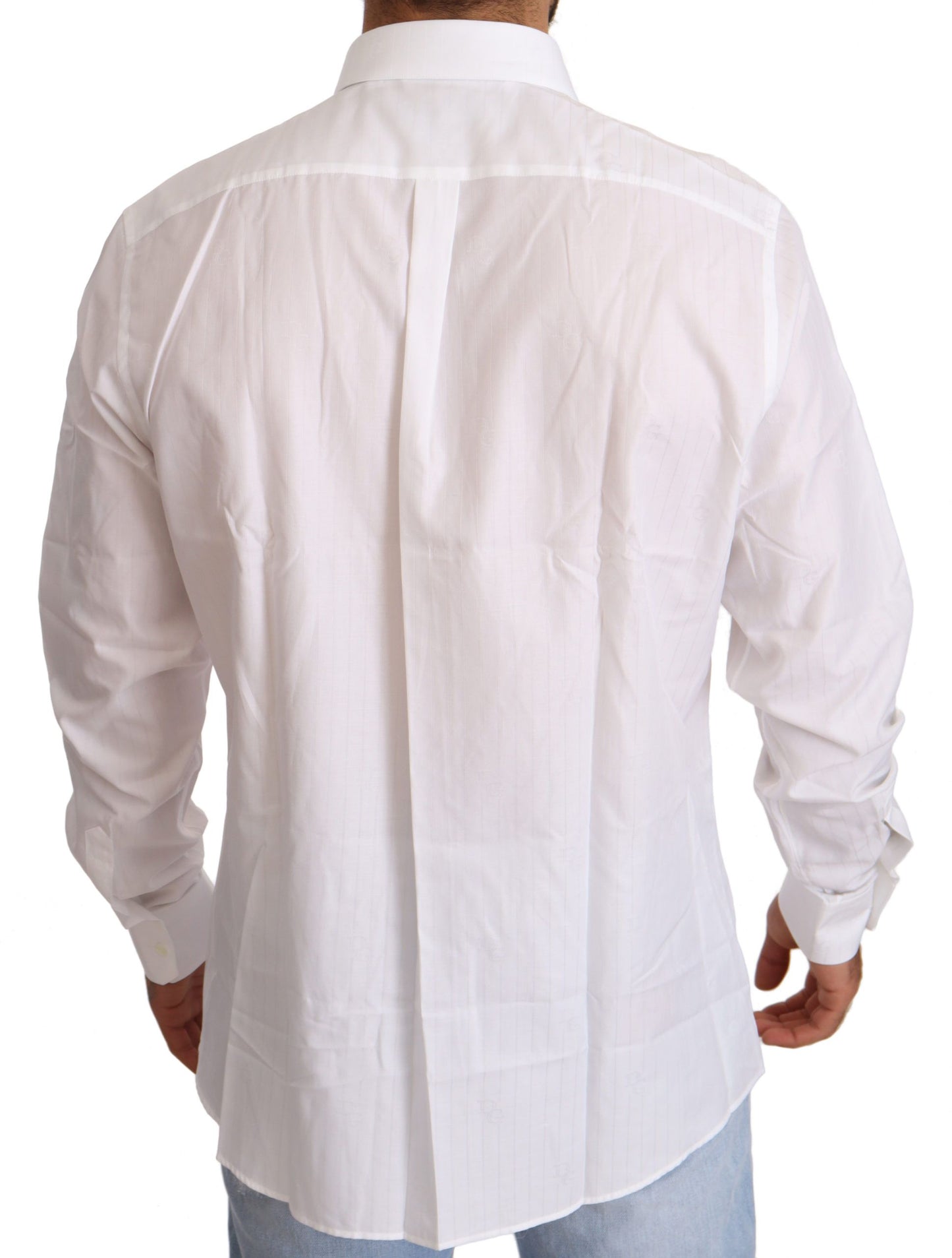 Elegant White Martini Fit Shirt