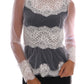 Elegant White Floral Lace Blouse Top