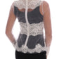 Elegant White Floral Lace Blouse Top