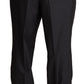 Elegant Gray Skinny Dress Trousers