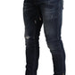 Elegant Dark Blue Skinny Jeans