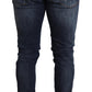 Elegant Dark Blue Skinny Jeans