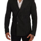 Elegant Striped Wool Blazer with Silk Lining