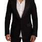 Elegant Slim Fit Black Blazer Jacket