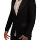 Elegant Slim Fit Black Blazer Jacket