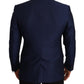 Navy Blue Virgin Wool Martini Blazer