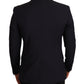 Elegant Dark Blue Wool Blend Martini Suit