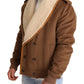 Elegant Double Breasted Shearling Jacket